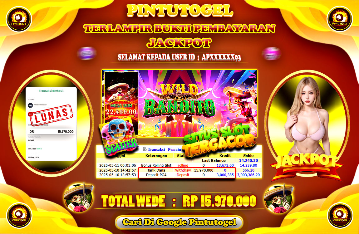 Jackpot Slot Wild Bandito PINTUTOGEL